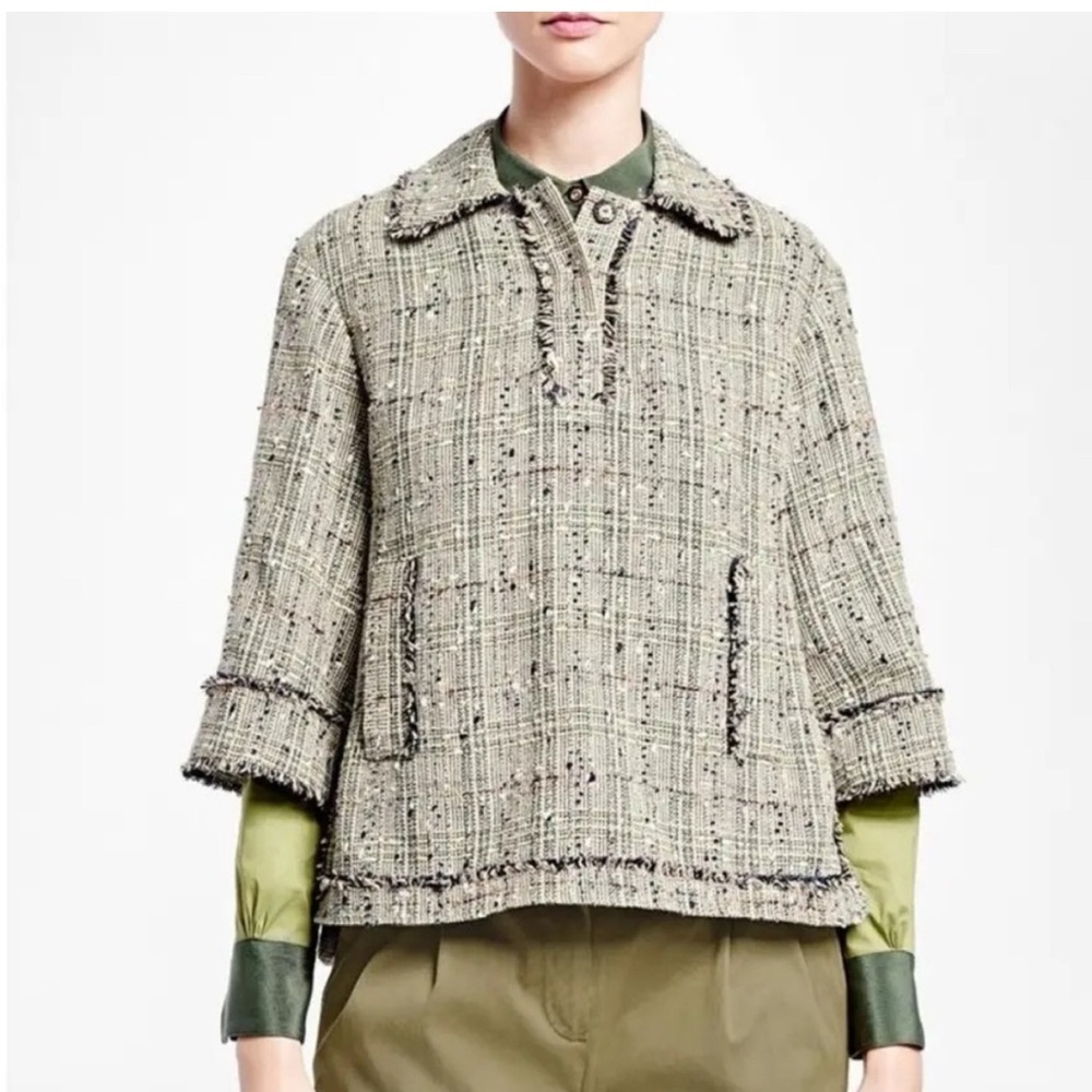 Brooks Brothers Green Scottish Tweed Tunic. SZ 2P.